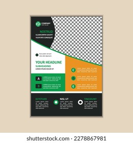 Moderna plantilla de volante multipropósito - Completamente editable y listo para imprimir, tamaño A4 con puré.