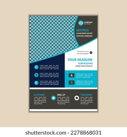 Modern Multipurpose Flyer Template - Fully Editable and Print Ready, A4 Size With Bleed.