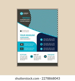 Modern Multipurpose Flyer Template - Fully Editable and Print Ready, A4 Size With Bleed.