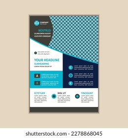 Modern Multipurpose Flyer Template - Fully Editable and Print Ready, A4 Size With Bleed.
