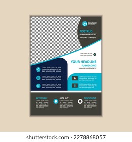 Modern Multipurpose Flyer Template - Fully Editable and Print Ready, A4 Size With Bleed.
