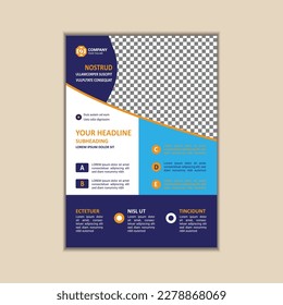 Modern Multipurpose Flyer Template - Fully Editable and Print Ready, A4 Size With Bleed.