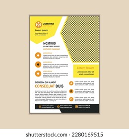 Modern Multipurpose Flyer Template - Fully Editable and Print Ready, A4 Size With Bleed.