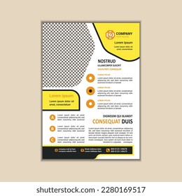 Modern Multipurpose Flyer Template - Fully Editable and Print Ready, A4 Size With Bleed.