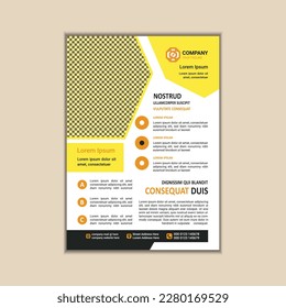 Moderna plantilla de volante multipropósito - Completamente editable y listo para imprimir, tamaño A4 con puré.