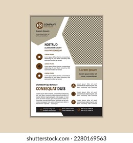 Modern Multipurpose Flyer Template - Fully Editable and Print Ready, A4 Size With Bleed.