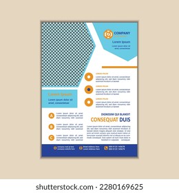 Modern Multipurpose Flyer Template - Fully Editable and Print Ready, A4 Size With Bleed.