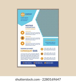 Modern Multipurpose Flyer Template - Fully Editable and Print Ready, A4 Size With Bleed.