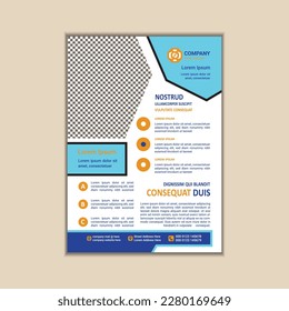 Modern Multipurpose Flyer Template - Fully Editable and Print Ready, A4 Size With Bleed.