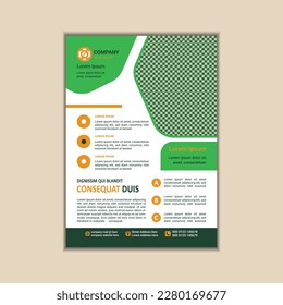 Modern Multipurpose Flyer Template - Fully Editable and Print Ready, A4 Size With Bleed.