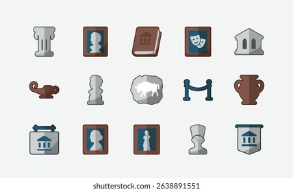 Modern Museum Things Illustration Pack