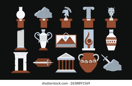 Modern Museum Things Illustration Pack