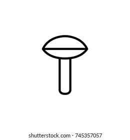 Modern mushroom line icon. Premium pictogram isolated on a white background. Vector illustration. Stroke high quality symbol. Mushroom icon in modern line style.