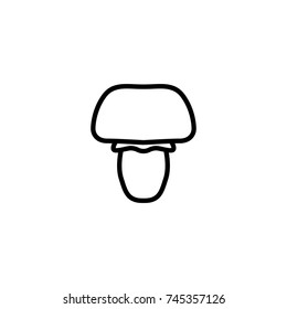 Modern mushroom line icon. Premium pictogram isolated on a white background. Vector illustration. Stroke high quality symbol. Mushroom icon in modern line style.