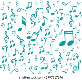 modern music Abstract Background with Music Notes