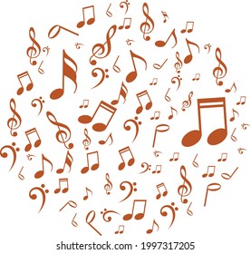 modern music Abstract Background with Music Notes