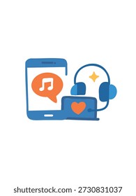 modern music app digital streaming and playlist platform