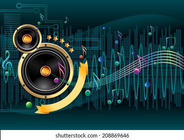 Modern music background