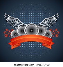 Modern music background. EPS10 vector