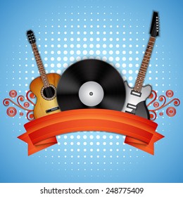 Modern music background. EPS10 vector