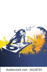 modern music event background with peoples hands