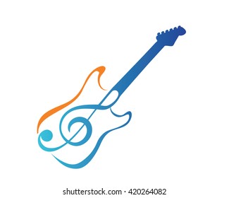 Modern Music Logo - Modern Guitar Course Symbol