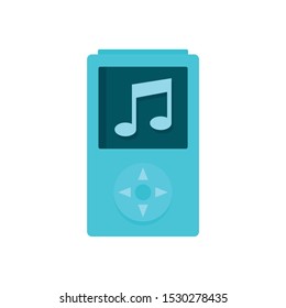 Modern music player icon. Flat illustration of modern music player vector icon for web design