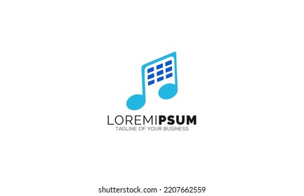 Modern Music Solar Energy Logo Design