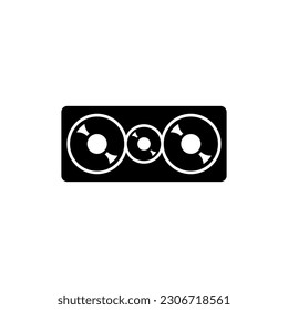 Modern musical column. Vector illustration.
