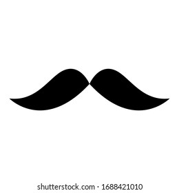 Modern mustache icon vector sign and symbols