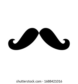 Modern mustache icon vector sign and symbols