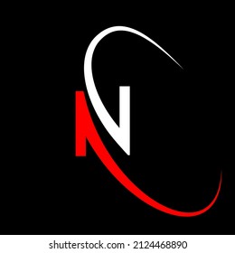 Modern N Letter Logo Design. N Icon Design, Initial Letter N Logo Template