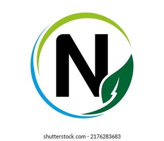 modern N letter logo design template Abstract icon