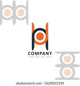 Modern N and U Letter Logo with Abstract Human Hug Concept for Business and Branding