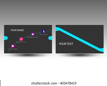 Modern Name card for Business Vector design