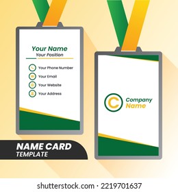 Modern Name Card - Creative and Clean Name Card Template.