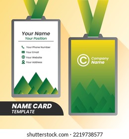 Modern Name Card - Creative and Clean Name Card Template.