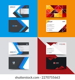 conjunto de diseño de tarjeta de nombre moderno, tarjeta de identificación
