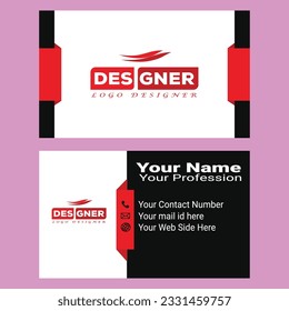 modern name card eps format