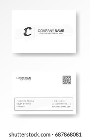 modern name card personal information for business,vector illustration