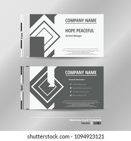 Modern name card template of business, illustration vector eps10