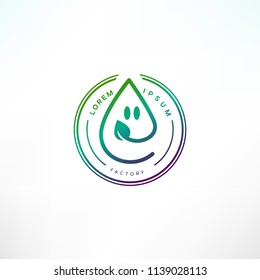 Modern natural creative logotype for branding identity. Vector image.