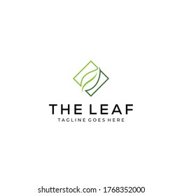 Moderna plantilla de icono de diseño de iconos de hoja natural