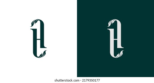 Modern And Natural Letter H Initials Logo Design 2