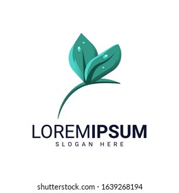 Modern natural logo template vector eps 10