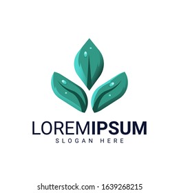 Modern natural logo template vector eps 10