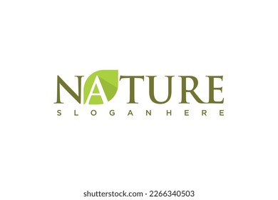 modern natural and organic products logo templates and icons