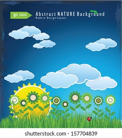 Modern nature background