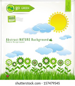 Modern nature design layout
