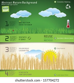 Modern nature design layout